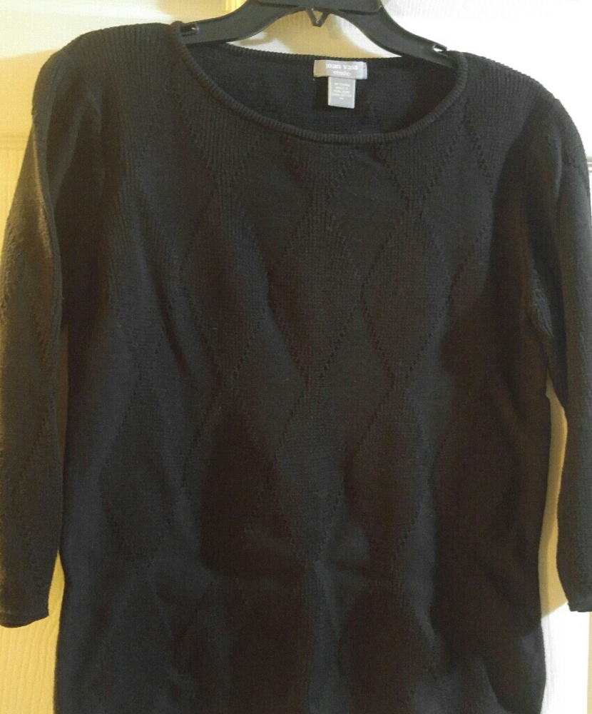 Bundle 3/$20. Joan Vass Studio black sweater